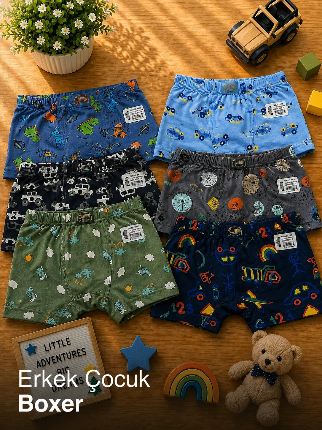 Erkek çocuk boxer koleksiyonu